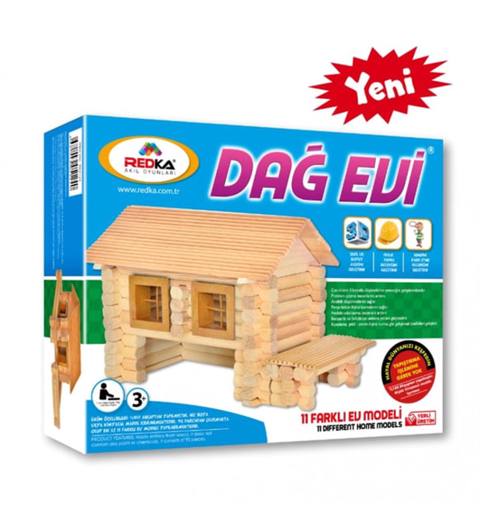 Taxta konstruktor Redka Dağ evi, 3+ yaş — Bakı