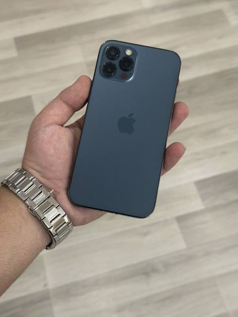 IPhone 12 Pro, 128 GB, Pacific Blue, Face ID — Lankaran