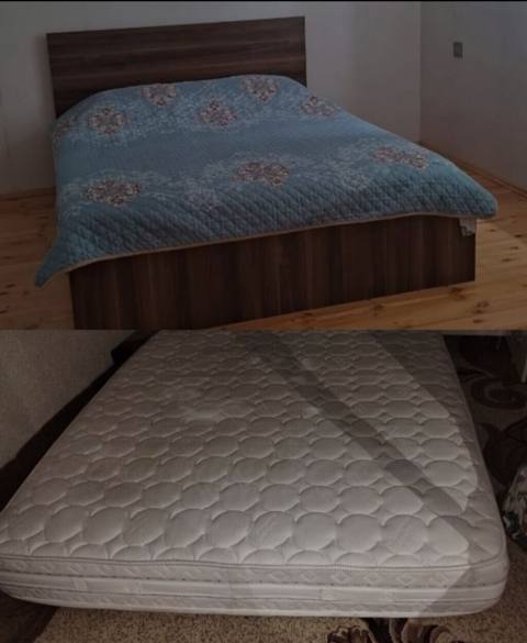 İşlənmiş, İkinəfərlik çarpayı, Bazasız, Matras ilə, Siyirməsiz — Баку