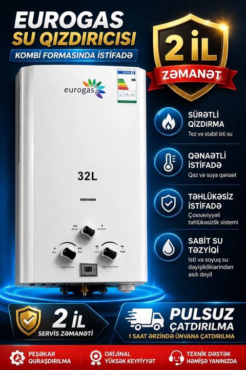 Pitiminutka Eurogaz, 32 l/dəq, Yeni, Kredit yoxdur, Pulsuz çatdırılma, Rayonlara çatdırılma — Bakı
