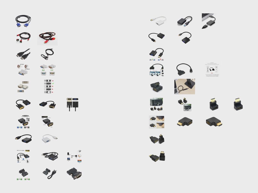 Video kabellər, adapterlər və çeviricilər — Elektronika