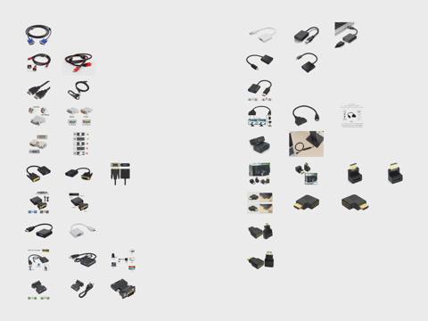 Video kabellər, adapterlər və çeviricilər