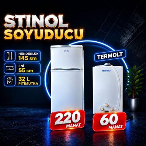 Stinol soyuducu - Hündürlük: 145 sm - Eni: 55 sm - Pitimutka — 220 ₼ · Баку · Soyuducular Stinol soyuducu - Hündürlük: 145 sm - Eni: 55 sm - Pitimutka — Баку