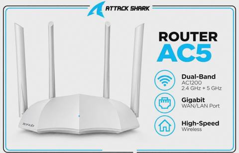 Wi-Fi Router Tenda AC5 AC1200 — 65 ₼ · Баку · Routerlər Wi-Fi Router Tenda AC5 AC1200 — Баку