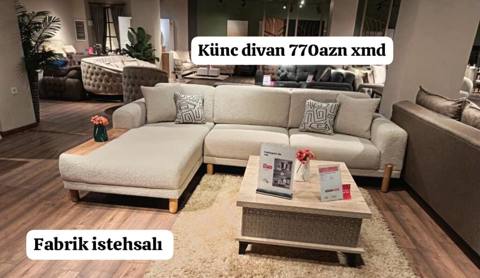 Künc divan – 770 AZN (xmd) Fabrik istehsalı, müasir dizaynlı — 770 ₼ · Bakı · Divanlər Künc divan – 770 AZN (xmd) Fabrik istehsalı, müasir dizaynlı — Bakı