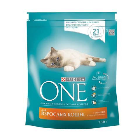 Quru yem Purina One pişiklər üçün toyuq və tam taxıl ilə, 750 q — Товары