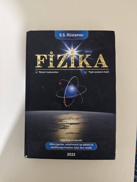 Məhsul: “Fizika” dərs vəsaiti (S.S. Rüstəmov), 2022 Xüsusiyyətlər — 4 ₼ · Баку · Kitablar Məhsul: “Fizika” dərs vəsaiti (S.S. Rüstəmov), 2022 Xüsusiyyətlər — Баку