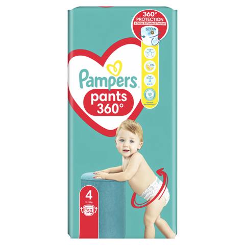 Uşaq bezi-tuman Pampers Pants Maxi 4 9-15 kq 52 əd — Баку
