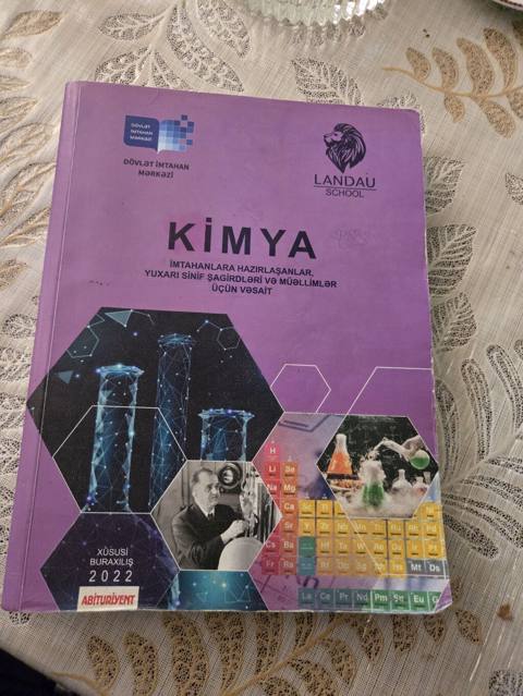 Kimya 11-ci sinif, 2022 il, Ünvandan götürmə — Баку