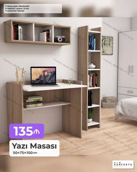 Düz masa, Stulsuz, Polkalı, Siyirməsiz, Sadə laminat — 135 ₼ · Baku · Kompüter masaları və kresloları Düz masa, Stulsuz, Polkalı, Siyirməsiz, Sadə laminat — Baku