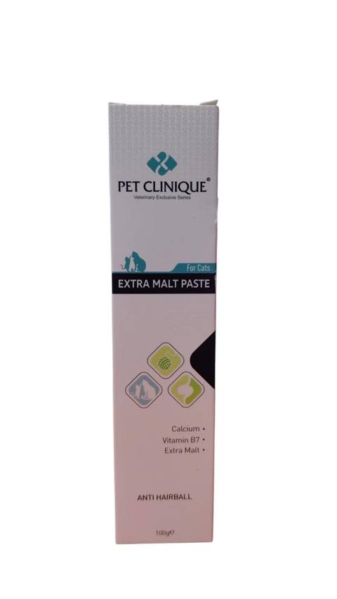 Vitamin və əlavə Pet Clinique, Extra Malt Paste, pişiklər üçün, mədə-bağırsaq traktı üçün, tüklərin təmizlənməsi, 100 q — Товары