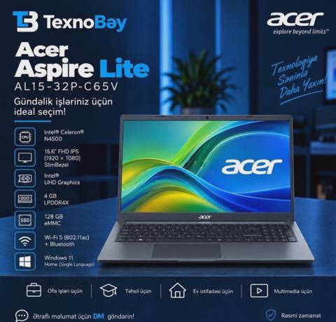 Notbuk Acer Aspire 3 — 500 ₼ · Bakı · Noutbuklar Notbuk Acer Aspire 3 — Bakı