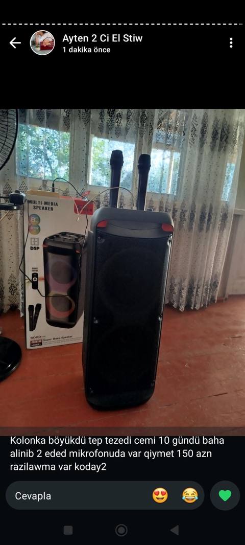 Böyük ölçülü Multi-Media səsgücləndirici (party speaker). Qutusu — 150 ₼ · Ganja · Dinamiklər və akustik sistemlər Böyük ölçülü Multi-Media səsgücləndirici (party speaker). Qutusu — Ganja