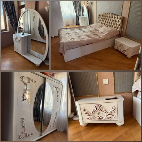 Yataq dəsti satılır — 990₼ Komplekt: - Yumşaq başlıqlı ikinəfərlik — 990 ₼ · Bakı · Yataq otağı mobilya dəstləri Yataq dəsti satılır — 990₼ Komplekt: - Yumşaq başlıqlı ikinəfərlik — Bakı