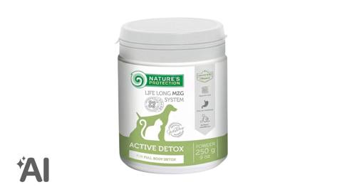 İt və pişiklər üçün qida əlavəsi Nature's Protection Active Detox, 250 q — Bakı