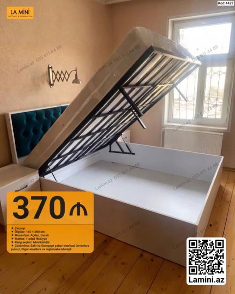 Açılan mexanizmlə bazalı çarpayı - Ölçü: 160 200 sm - Mexanizm — 370 ₼ · Баку · Yataqlar Açılan mexanizmlə bazalı çarpayı - Ölçü: 160 200 sm - Mexanizm — Баку