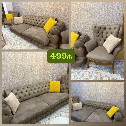 Divan kreslo dəsti satılır 499₼. Əla vəziyyətdə. heç bir problemi — Baku