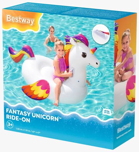 Şişmə Unicorn hovuz üçün Bestway RAX-41114-W, 155 x 119 sm — 59.97 ₼ · Bakı · Mallar Şişmə Unicorn hovuz üçün Bestway RAX-41114-W, 155 x 119 sm — Bakı