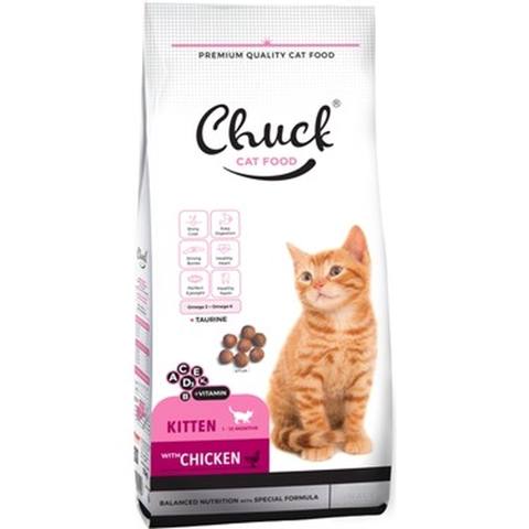 Quru yem Chuck pişik balaları üçün, toyuq əti ilə, 1 kq çəki ilə — Baku