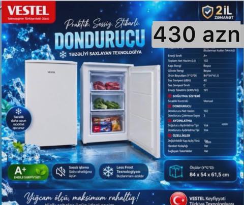 Vestel Dondurucu — 430 ₼ · Баку · Ev texnikası Vestel Dondurucu — Баку