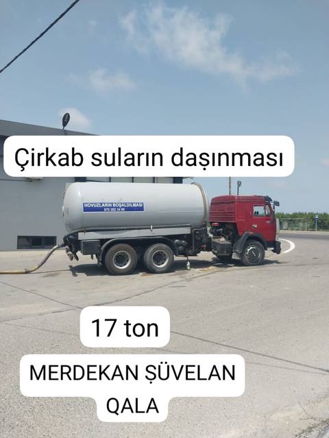 Xidmət: Çirkab suların daşınması və hovuzların boşaldılması - Tutum — Masters