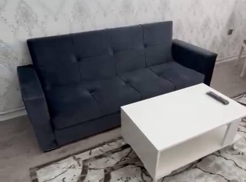 Açılan, bazalı divan – “Asya” modeli - Qara/qaralmış tünd boz rəngdə — Baku