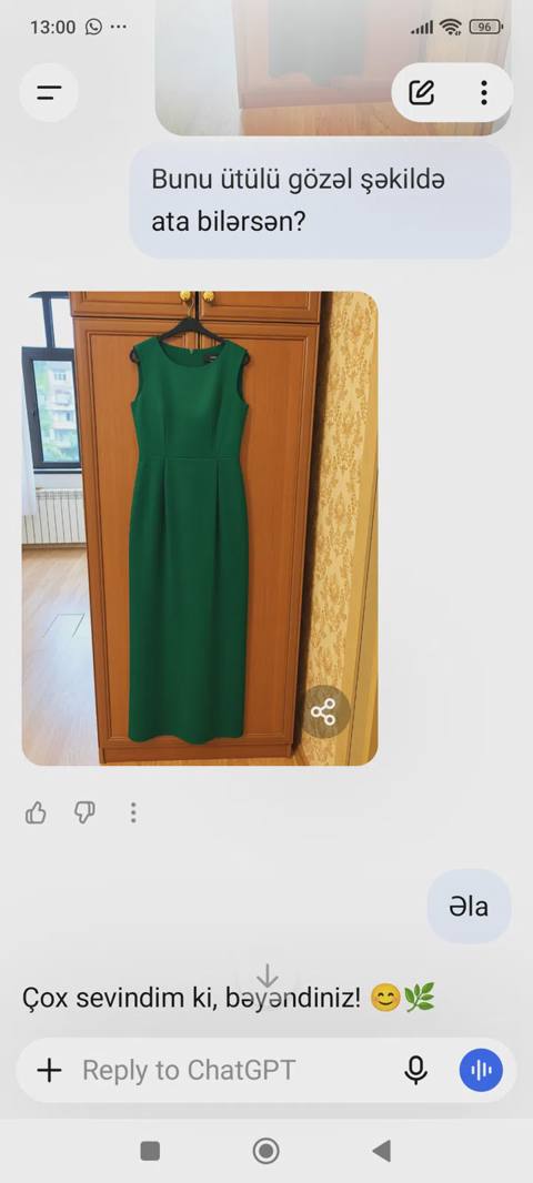 Açıq yaşıl rəng, 36 ölçü — Bakı