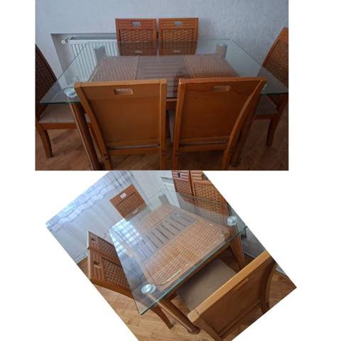 Bambu agacindan Masa desti .250₼ satilir .Unvan Razin&Rumi E — esyasatisi — Mebel