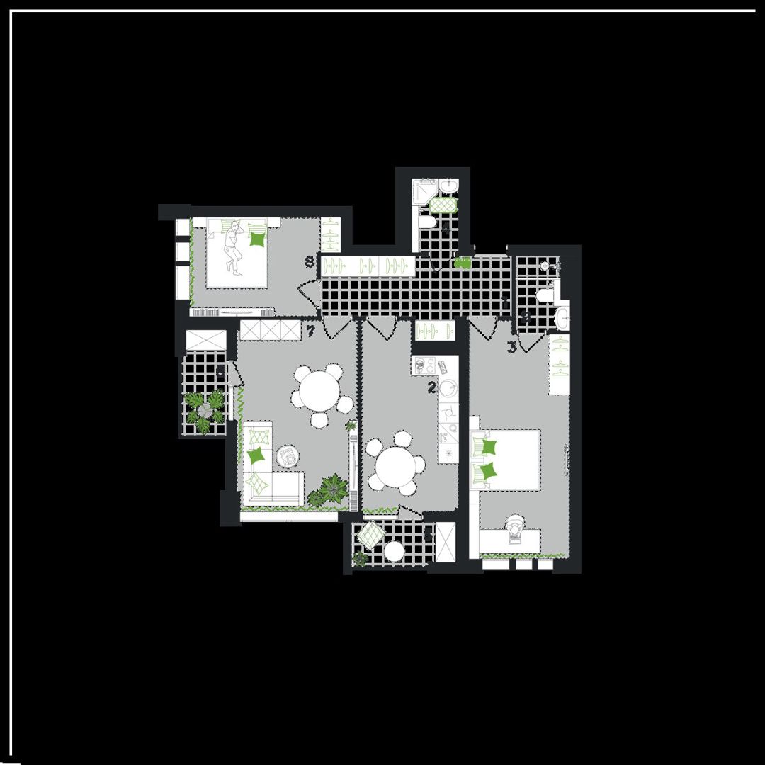 For sale: 3-room apartment (new building), 111 m² — Mənzil, Gəncə (5)