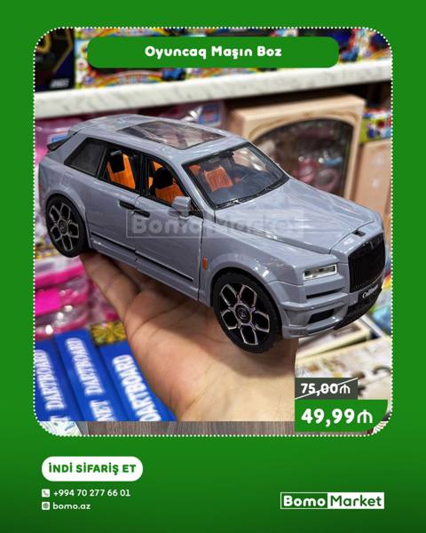 Oyuncaq Maşın – Boz - Realist dizaynlı SUV tipli oyuncaq avtomobil — 49 ₼ · Baku · Oyuncaq nəqliyyatı Oyuncaq Maşın – Boz - Realist dizaynlı SUV tipli oyuncaq avtomobil — Baku