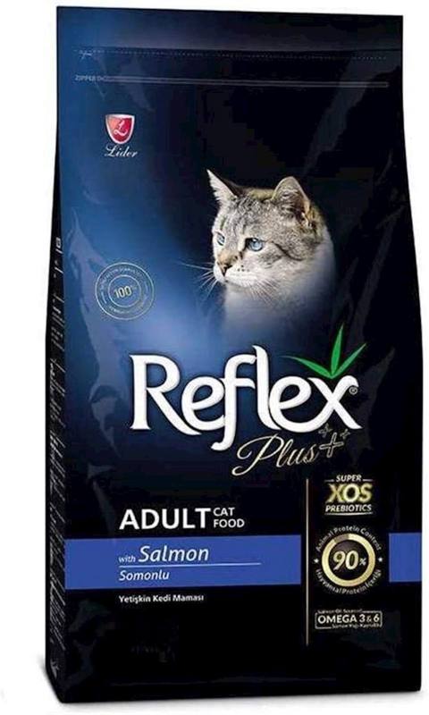 Quru yem Reflex Plus pişiklər üçün, qızılbalıq əti ilə, 1 kq çəki ilə — Baku