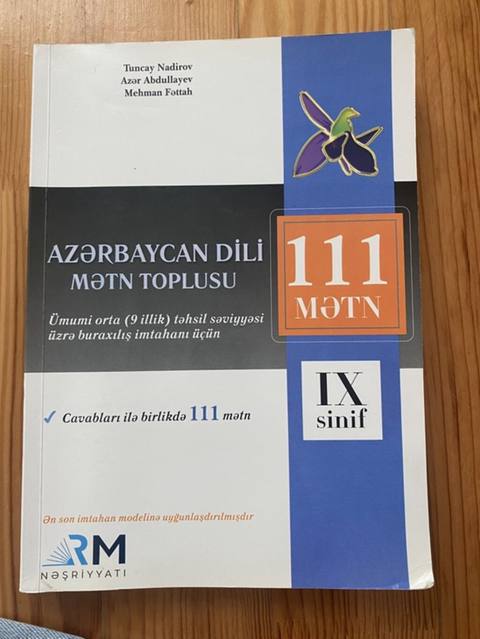 Məhsul: “Azərbaycan dili mətni toplusu – 111 mətn (IX sinif)” Təsvir — 4 ₼ · Дигях · Kitablar Məhsul: “Azərbaycan dili mətni toplusu – 111 mətn (IX sinif)” Təsvir — Дигях