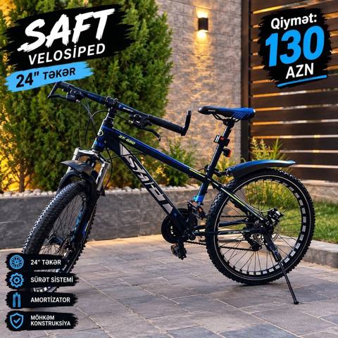 Saft 24-lük velosiped satılır Qiymət: 110 AZN Sürətlər — Сумгайыт