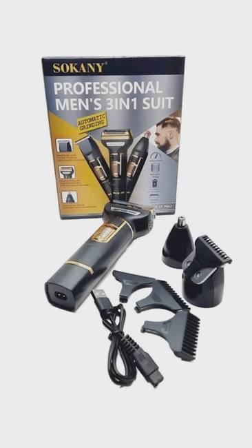 Sokany SK-LF-9942 – 3ü1 Arada Güclü Trimmer (Saç, Saqqal, Burun) — Bakı