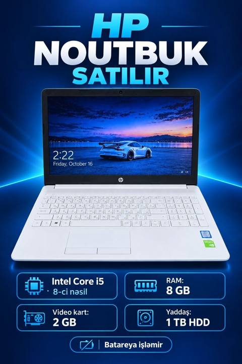 İşlənmiş HP 15.6 Intel Core i5, 1 TB, Ödənişli çatdırılma — Bakı