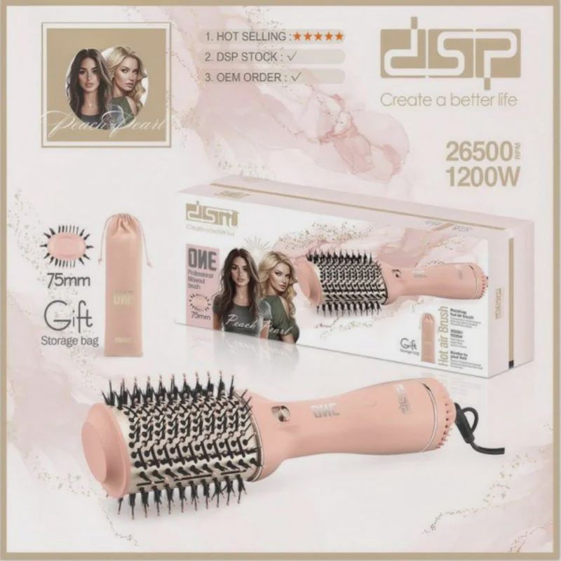 Fen-fırça DSP AA-771468 1000Vt — Saç burmağa və düzəltməyə, Bakı