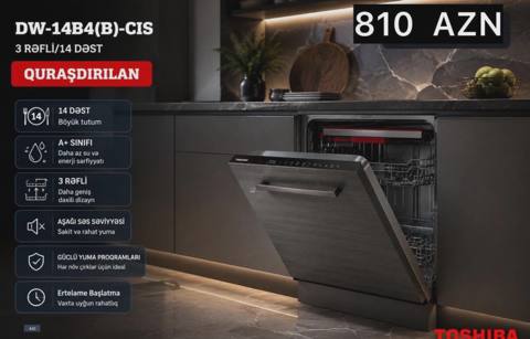 Toshiba Qabyuyan maşın — 810 ₼ · Baku · Qab yuyucu maşınlar Toshiba Qabyuyan maşın — Baku