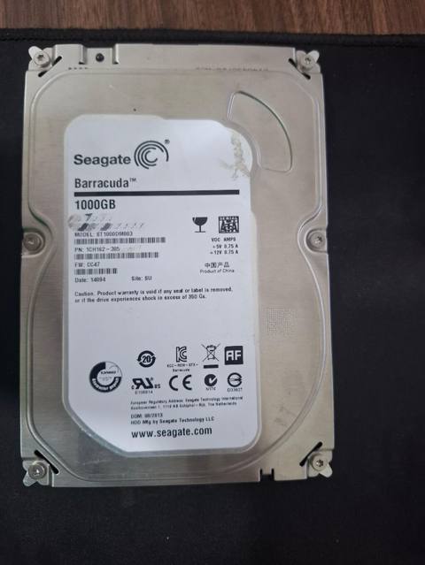 Daxili Sərt disk (HDD) Seagate, 1 TB, 7200 RPM, 3.5", İşlənmiş — Bakı