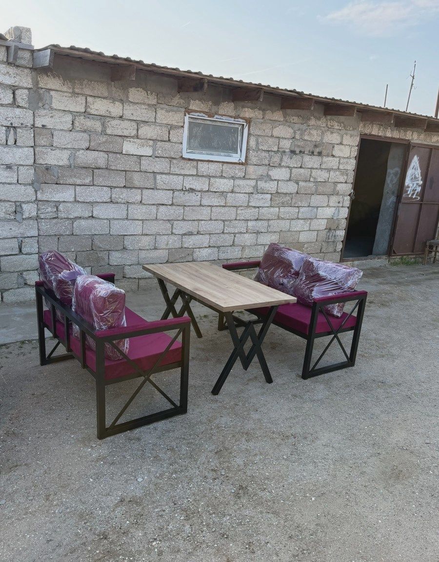 Bağ üçün masa Tünd qırmızı rəng — Masalar, Bakı (4)