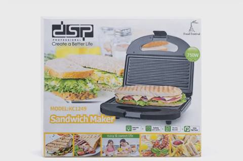 Sendviç cihazı DSP KC1249 750W — საყოფაცხოვრებო ტექნიკა