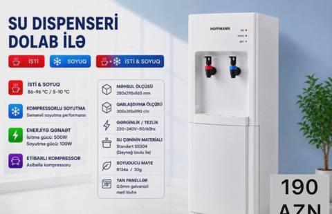Su dispenseri — 190 ₼ · Baku · Ev texnikası Su dispenseri — Baku