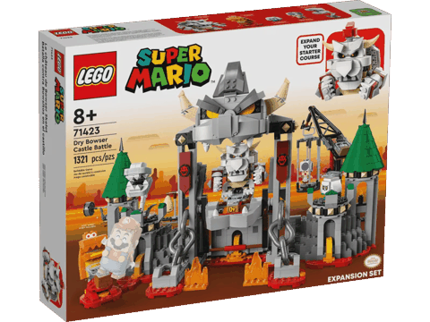 Lego Super Mario Dry Bowser Castle Battle Expansion Set (71423) konstruktor — Системные блоки