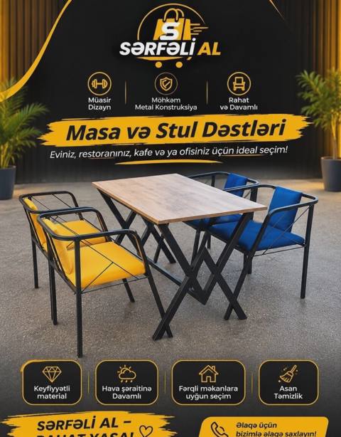 Masa Qarışıq rəng — 35 ₼ · Mebel Masa Qarışıq rəng