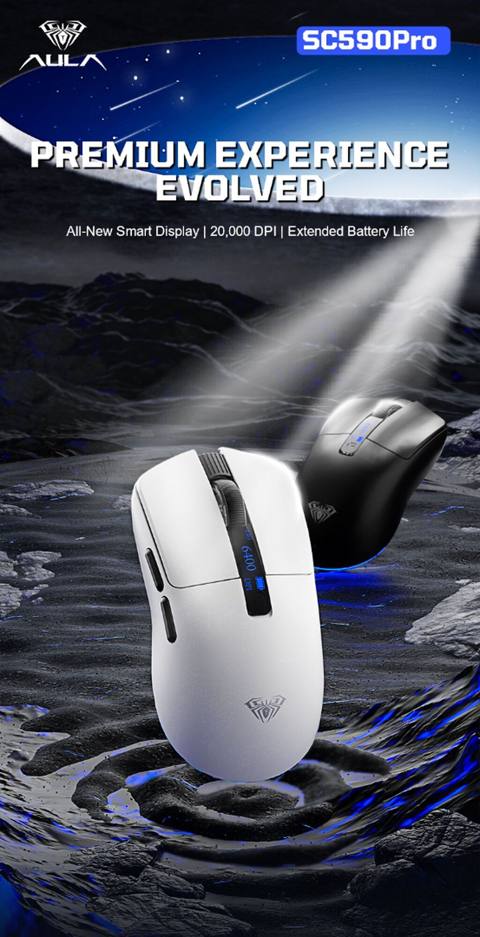 Tamamilə yeni Aula SC 590 Pro (ağ) siçanı satılır Vəziyyəti — Keyboards & Mice
