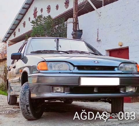 Lada Samara sedan - Kuzov: 4 qapılı sedan, boz rəng - Mühərrik — Агдаш