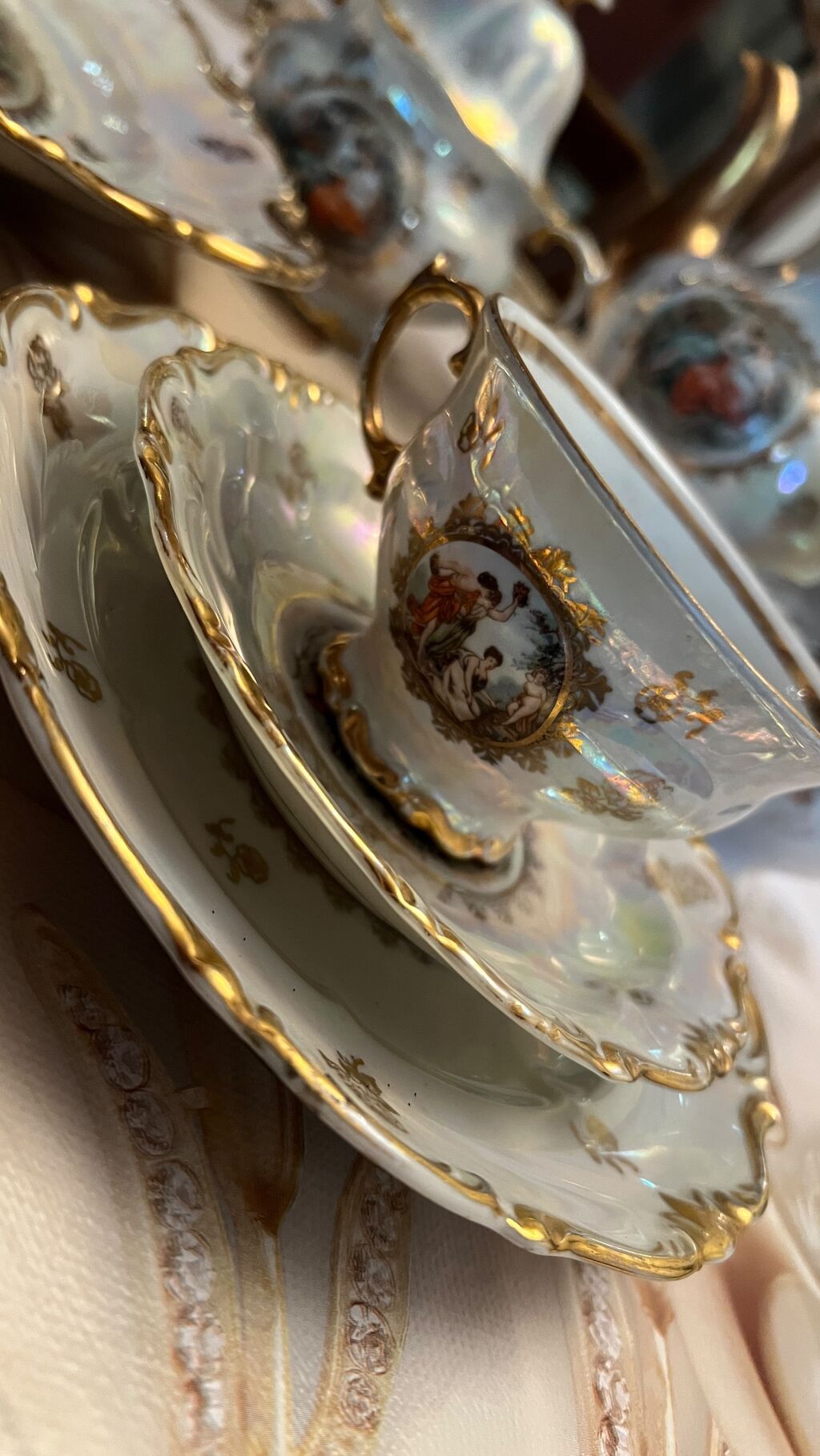 Çay dəsti, rəng - Ağ, Farfor, Madonna — Süfrə qabı, Bakı (3)