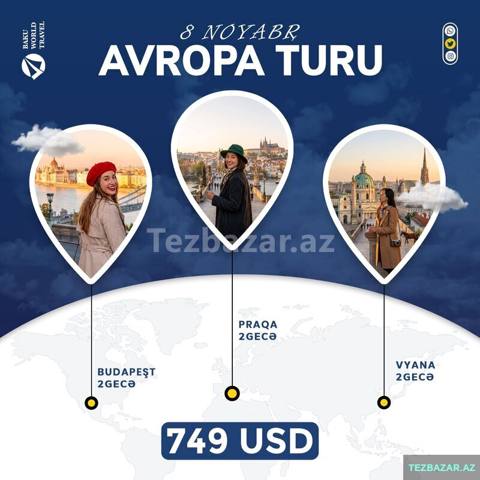 1 nəfərlik Avropa turu — Bakı