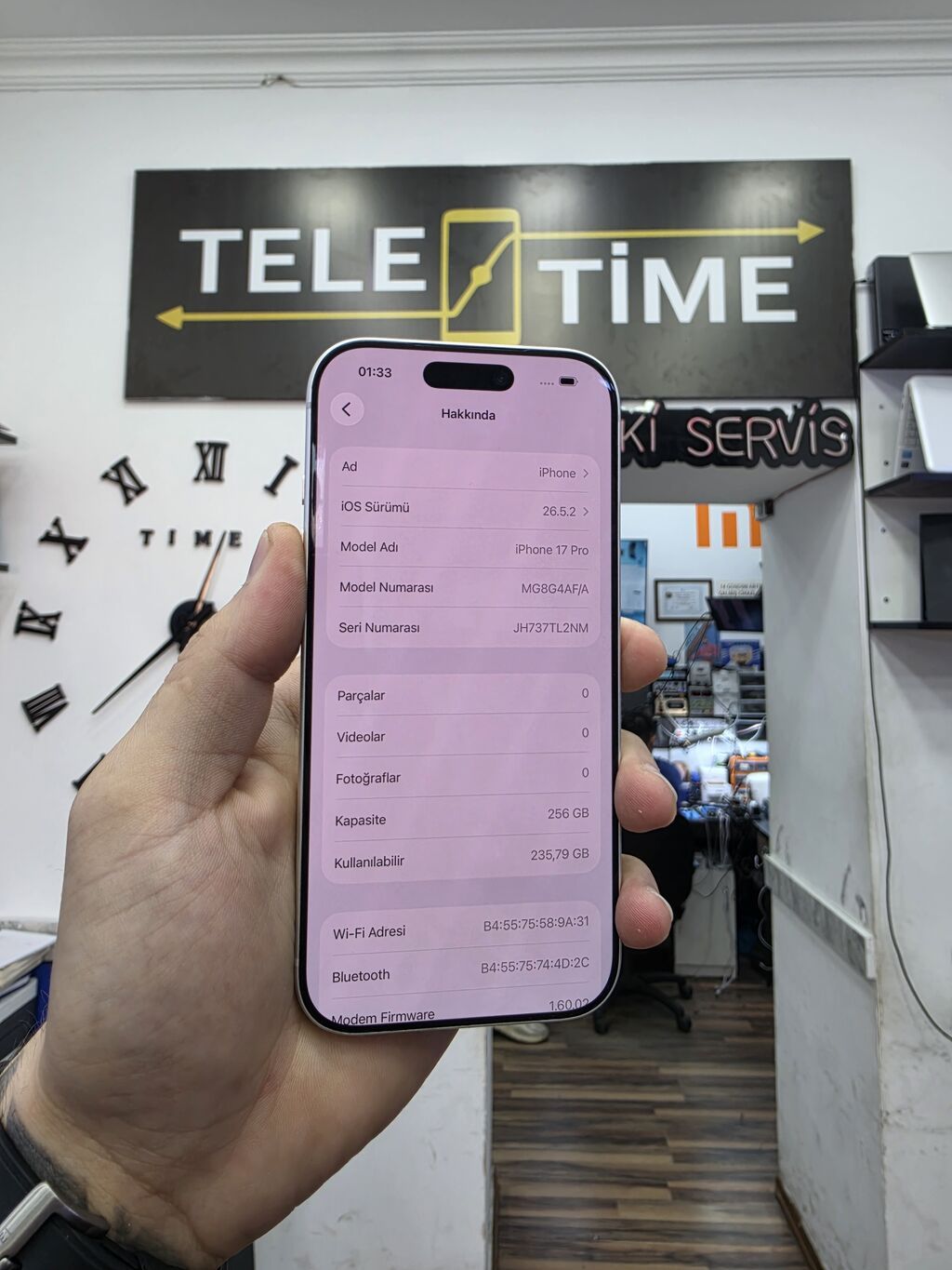 IPhone 17 Pro, 256 GB, Ağ, Zəmanət, Simsiz şarj, Face ID — Apple iPhone, Bakı (2)