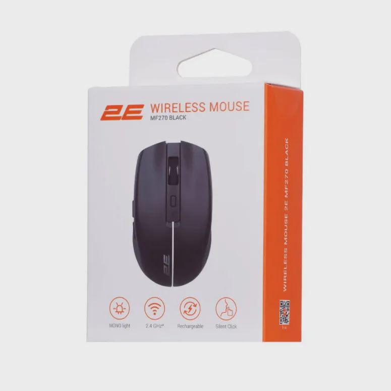 Mouse 2E MF270 2E-MF270WBK Black — Təkərlər, joystik-lər, gamepad-lər, Bakı (3)