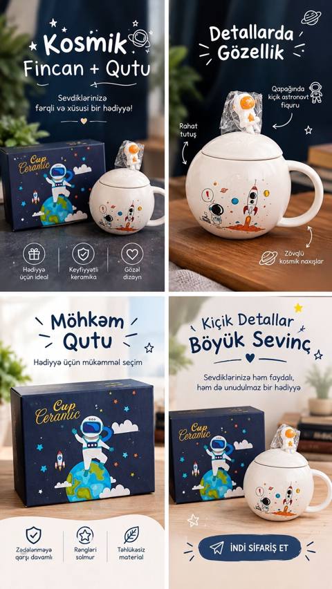 Fincanlar, rəng - Ağ, Keramika, 1 əd — Baku